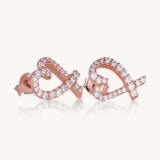 The Amore Studs – Rose Gold - AnaClair