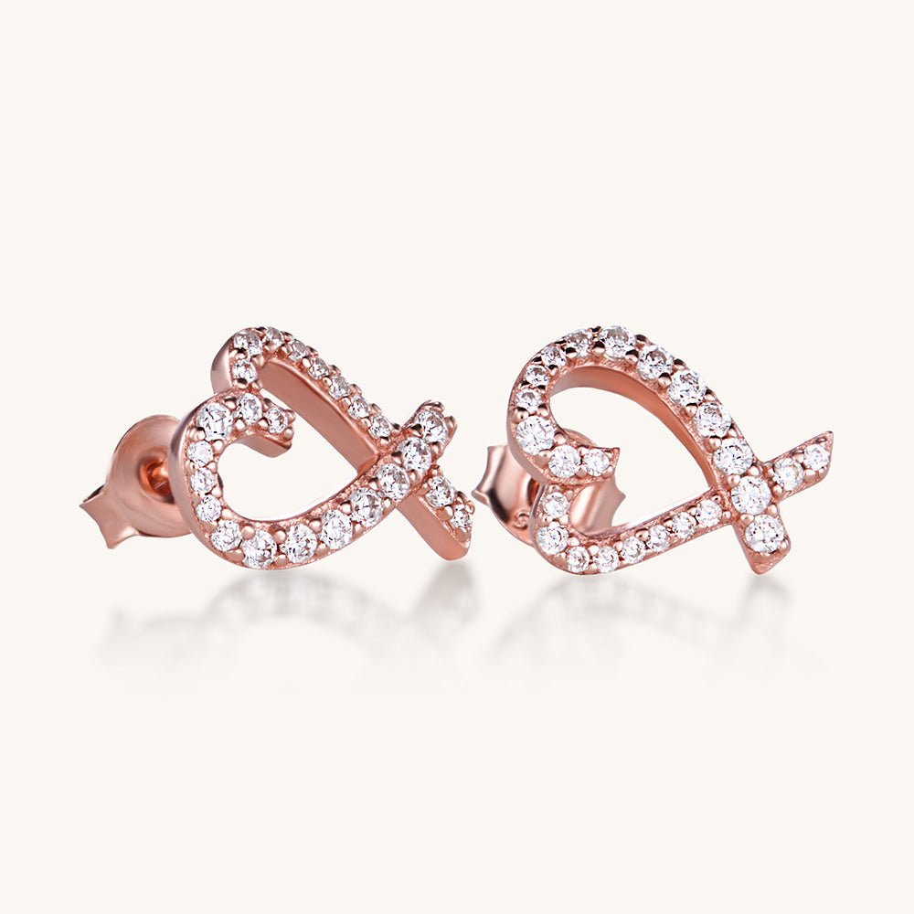 The Amore Studs – Rose Gold - AnaClair