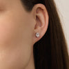The Velvet Glow Studs – Rose Gold - AnaClair