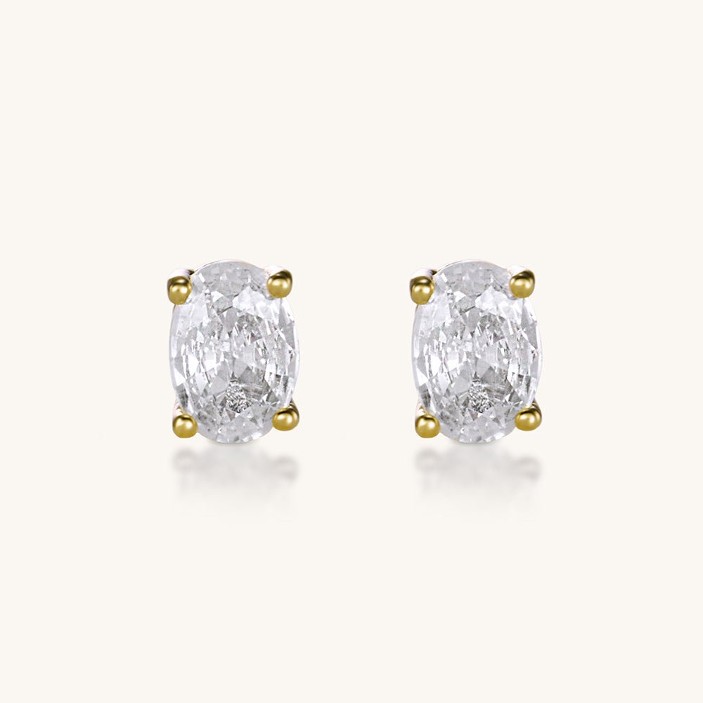 The Velvet Glow Studs – Gold - AnaClair