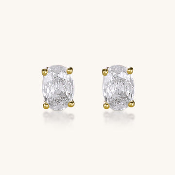 The Velvet Glow Studs – Gold - AnaClair