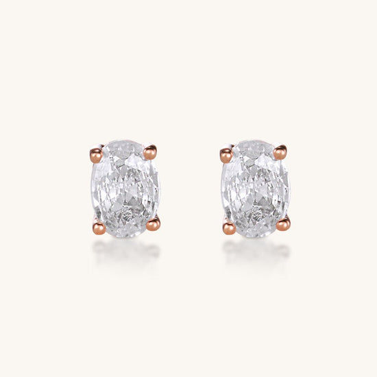 The Velvet Glow Studs – Rose Gold - AnaClair