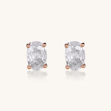The Velvet Glow Studs – Rose Gold - AnaClair