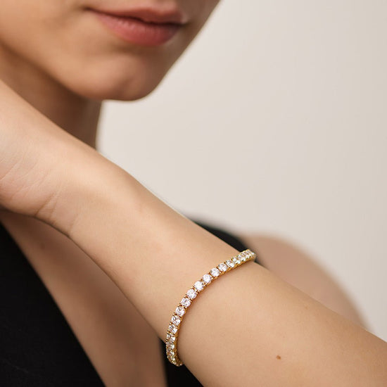 The Aurelle Tennis Bracelet - Gold - AnaClair