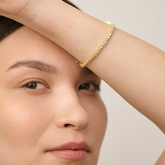 The Celeste Tennis Bracelet - Gold - AnaClair