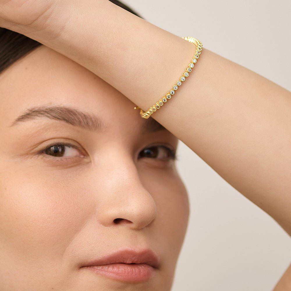 The Celeste Tennis Bracelet - Gold - AnaClair