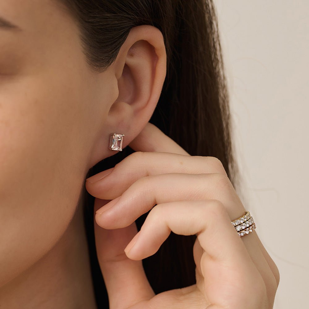 The Gilded Elegance Studs – Rose Gold - AnaClair