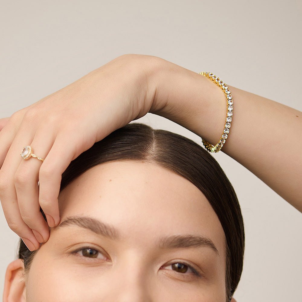 The Ophelia Tennis Bracelet - Gold - AnaClair