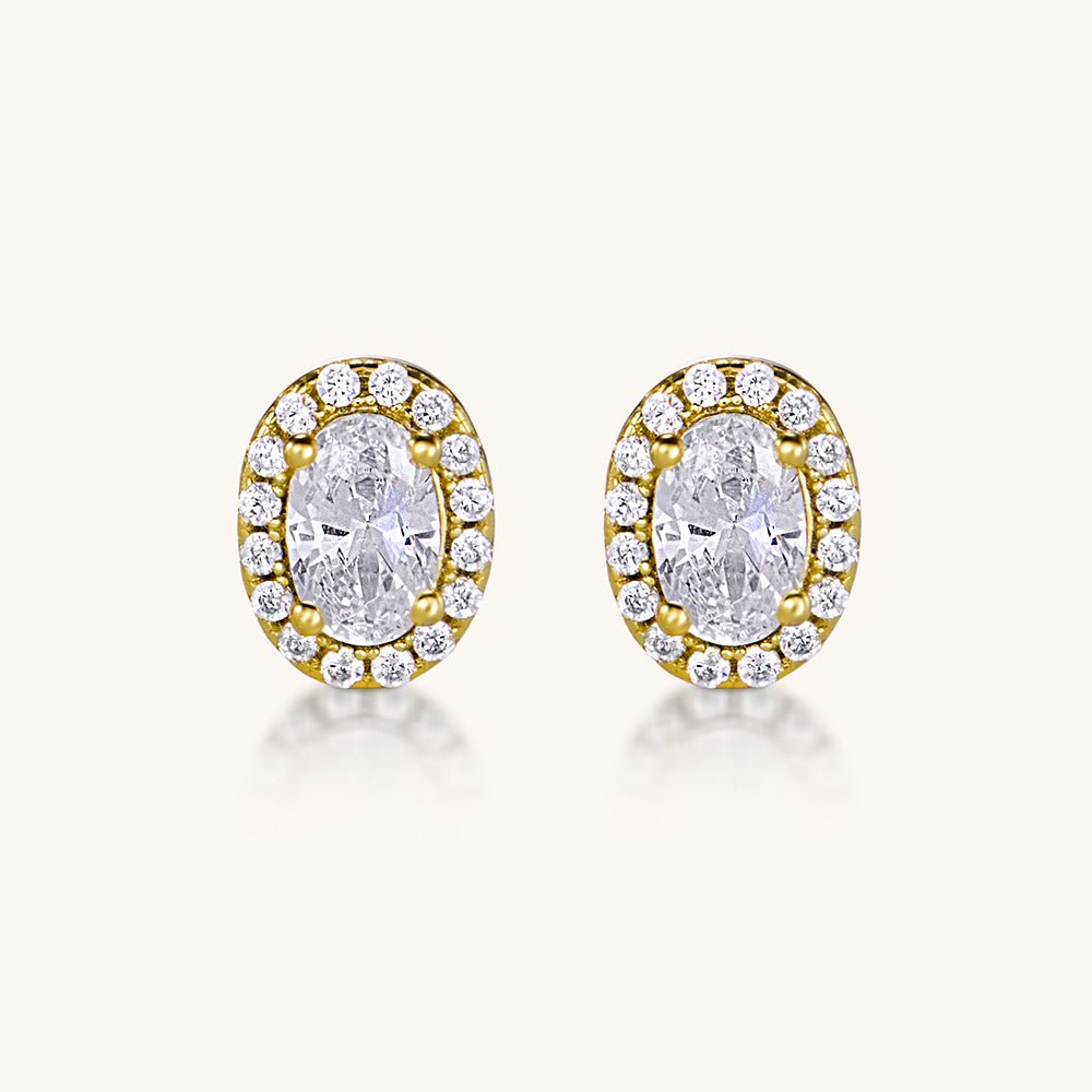 The Opal Glow Studs – Gold - AnaClair