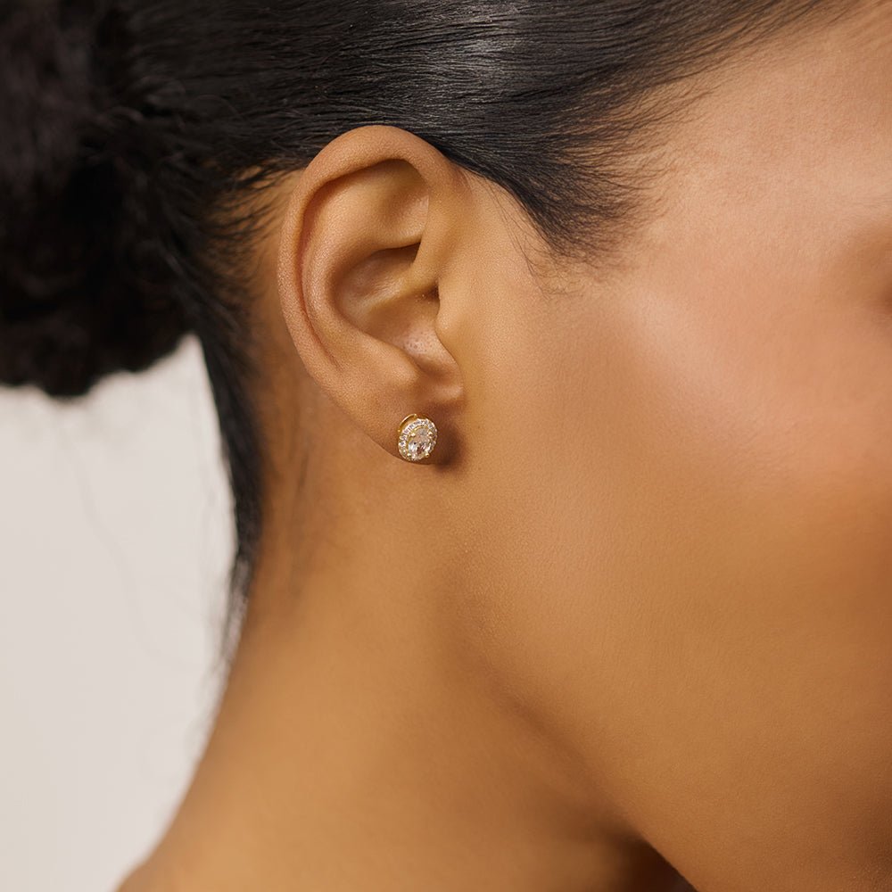 The Opal Glow Studs – Gold - AnaClair
