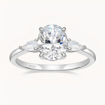 The Dreamer Moissanite Ring - White Gold