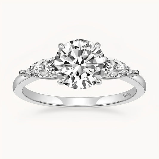 The Esmeralda Ring - White Gold