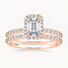 The Radiant Halo Ring - Rose Gold