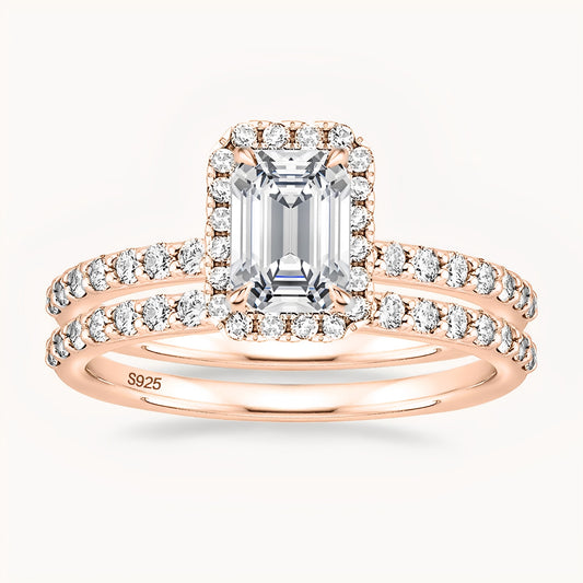 The Radiant Halo Ring - Rose Gold