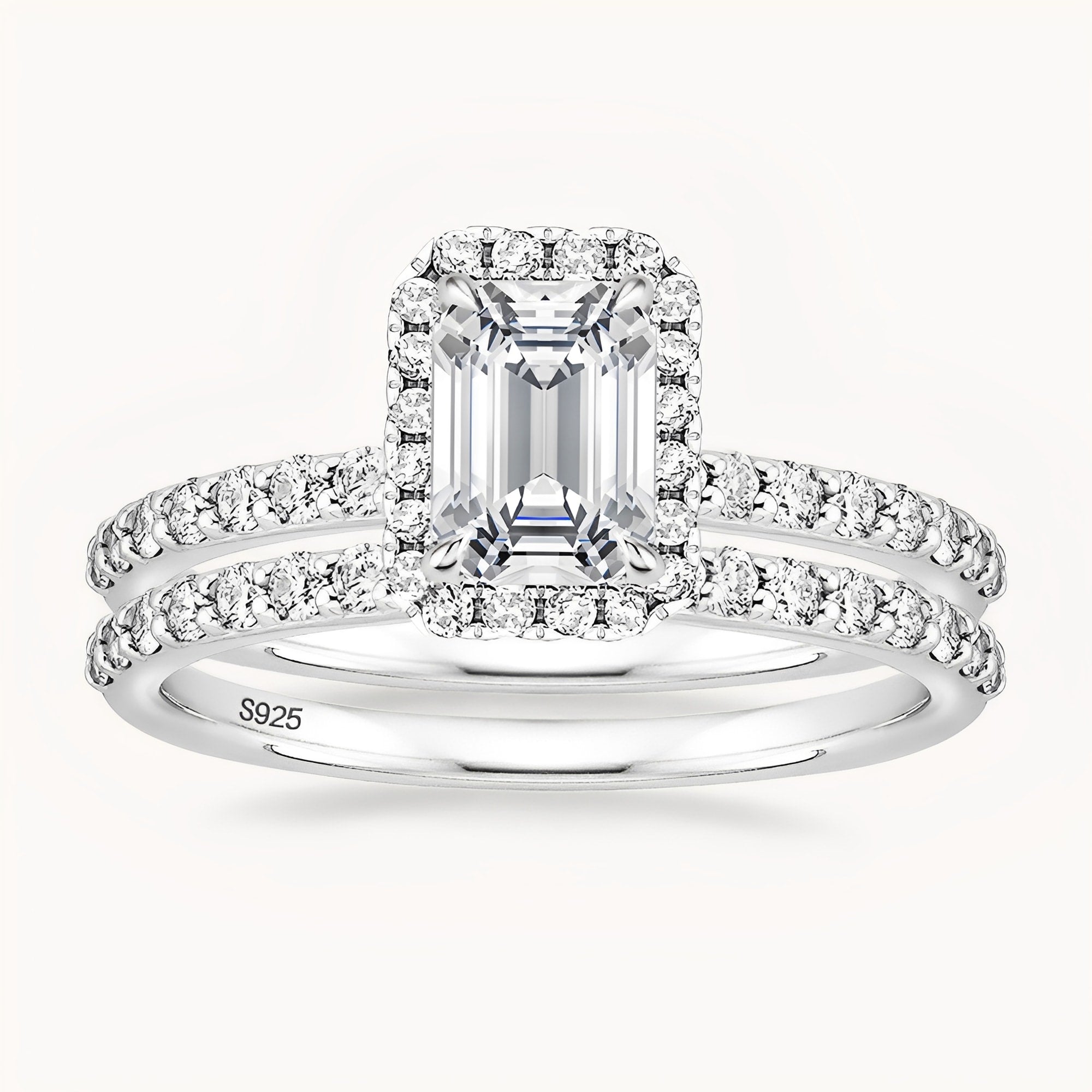 The Radiant Halo Ring - White Gold – AnaClair
