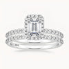 The Radiant Halo Ring - White Gold