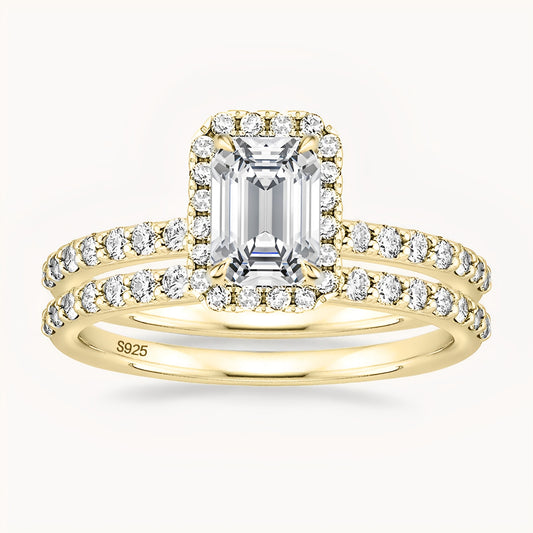 The Radiant Halo Ring - Gold