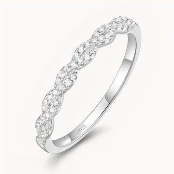 The Timeless Charm Moissanite Ring - White Gold