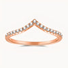 The Deco Star Ring - Rose Gold