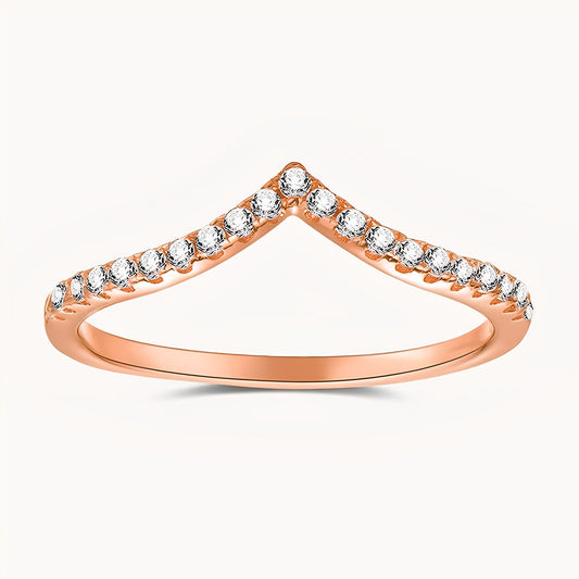 The Deco Star Ring - Rose Gold