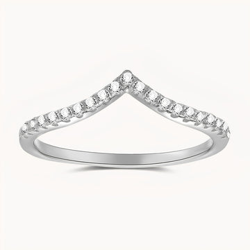 The Deco Star Ring - White Gold