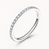 The Harmony Moissanite Band  - White Gold
