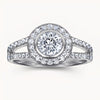 The Crescent Ring - White Gold