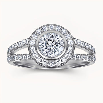 The Crescent Ring - White Gold