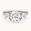 The Solara Moissanite Band - White Gold