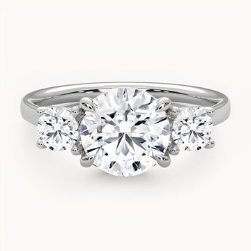 The Solara Moissanite Band - White Gold