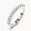 The Fleur Moissanite Band - White Gold