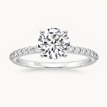 The Amore Moissanite Ring - White Gold